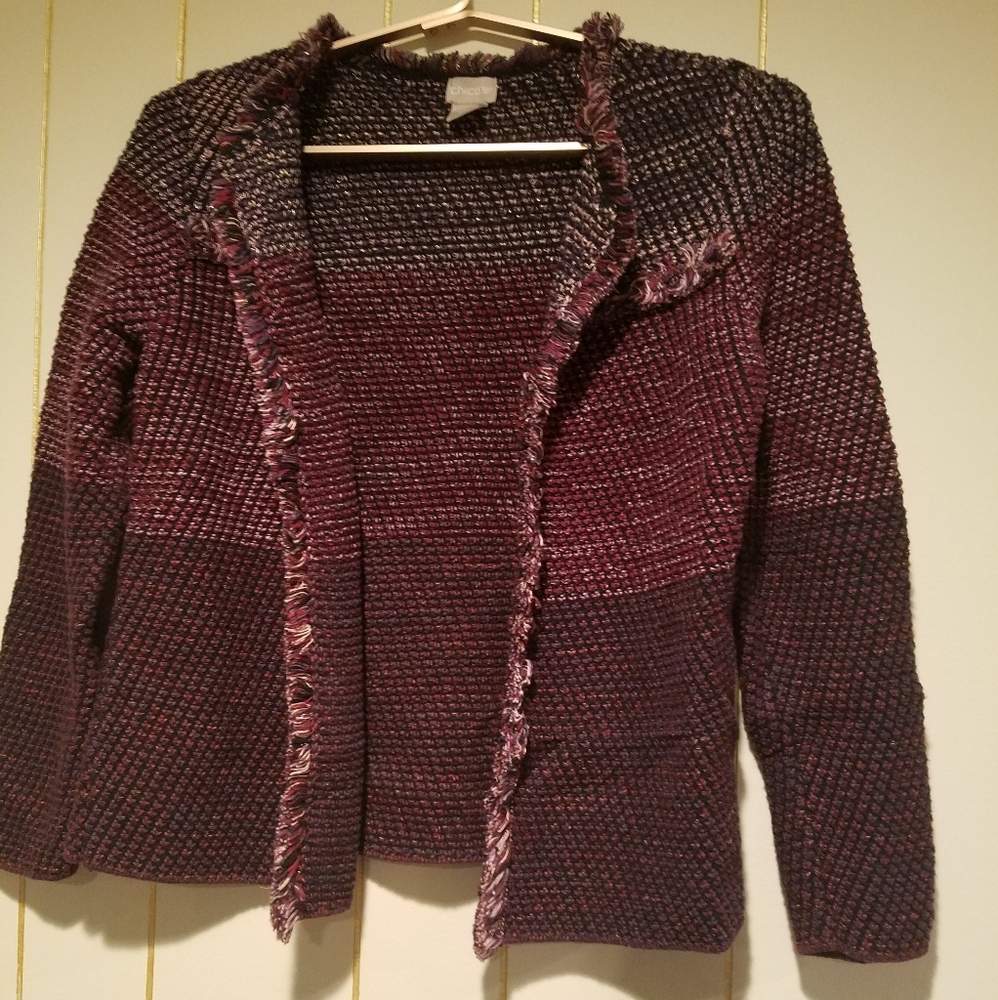 Chico's Multicolor Textured Blazer